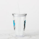 ホームインディアナティックブルーハイビスカス アクリルタンブラー (左)