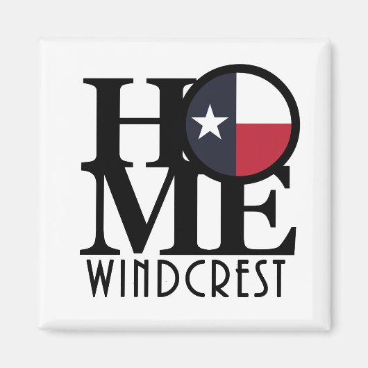 ホームウィンドクレストテキサス州 マグネット (正面)