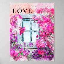 ホームウォーターカラーオフィスデコールマットポスター