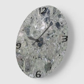 ホームウォールルームアートポリッシュロックモザイクテクスチャ ラージ壁時計 (傾斜)