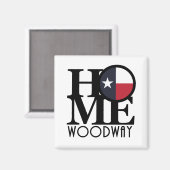 ホームウッドウェイテキサス州 マグネット (正面/裏面)