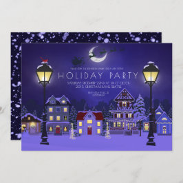 ホームエレガントズホリデークリスマスパーティの招待状 招待状