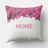 ホームエレガントトロピカルフラワーオンホワイト クッション (裏面)