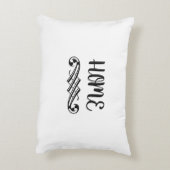 ホームエレガントホーム白黒枕 アクセントクッション (裏面(縦))