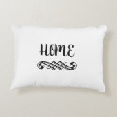 ホームエレガントホーム白黒枕 アクセントクッション (裏面)