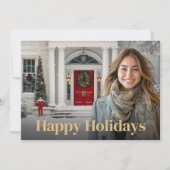 ホームエレガント不動産仲介業者フォトホリデーカード シーズンカード (正面)