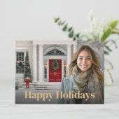 ホームエレガント不動産仲介業者フォトホリデーカード シーズンカード (スタンド正面)