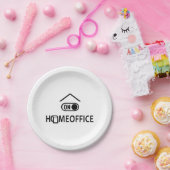 ホームオフィスのオン – ホームオフィスのオン ペーパープレート (パーティー)
