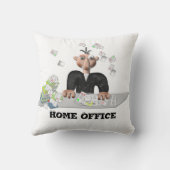 ホームオフィスパーソナライズされた、 クッション (裏面)