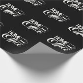 ホームオフィス兼コーヒー愛好家おもしろい事務所 ラッピングペーパー (角)