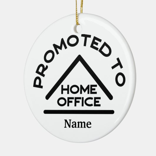 ホームオフィス名前をカスタムするに昇格 セラミックオーナメント (左)