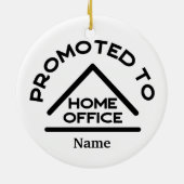 ホームオフィス名前をカスタムするに昇格 セラミックオーナメント (裏面)