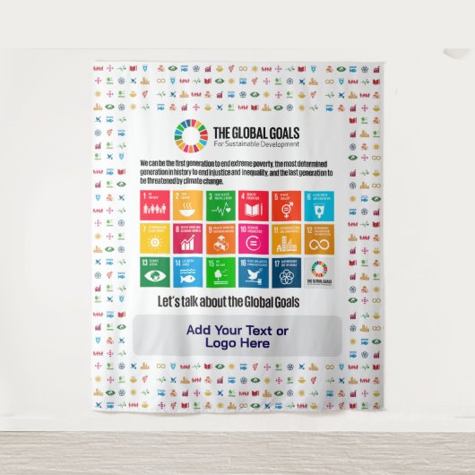 ホームオフィス教室のサステナビリティデコール タペストリー (正面)