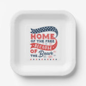 ホームオブザフリー紙プレート ペーパープレート (正面)