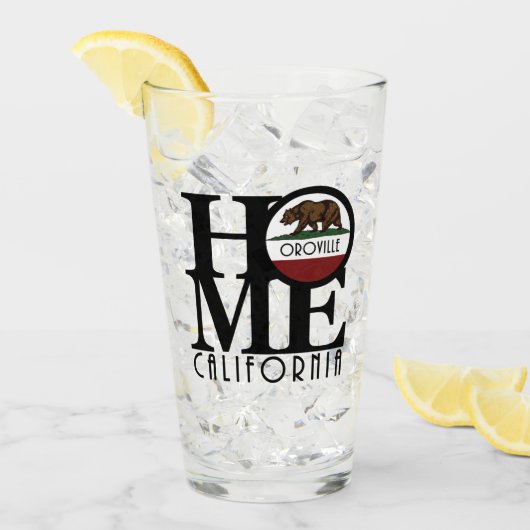 ホームオロヴィルカリフォルニア タンブラーグラス (アイス正面)