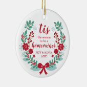 ホームオーナーローレルになるシーズンパーソナライズされただ セラミックオーナメント (右)