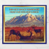 ホームカスタマイズクルードロッキーマウンテンディアディストレーター ビールラベル (シングルラベル)