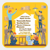 ホームカスタマイズ修理便事業 スクエアシール (正面)