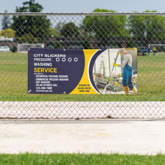 ホームカスタマイズ商業用圧力洗浄 横断幕 (インサイチュ)