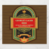 ホームカスタマイズ醸造の詳細 ビールラベル (シングルラベル)