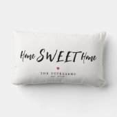 ホームカスタムスイートホームファミリー名タイポグラフィ ランバークッション (裏面)