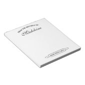 ホームカスタムベーカリー用メモ帳のキッチンから ノートパッド (アングル)