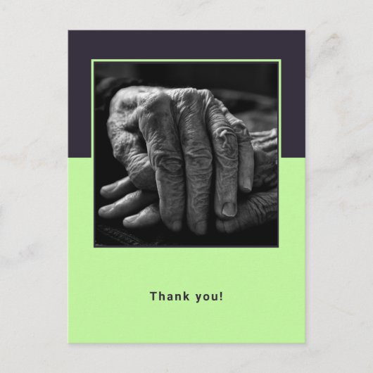 ホームカスタム介護者の方に感謝 ポストカード (正面)