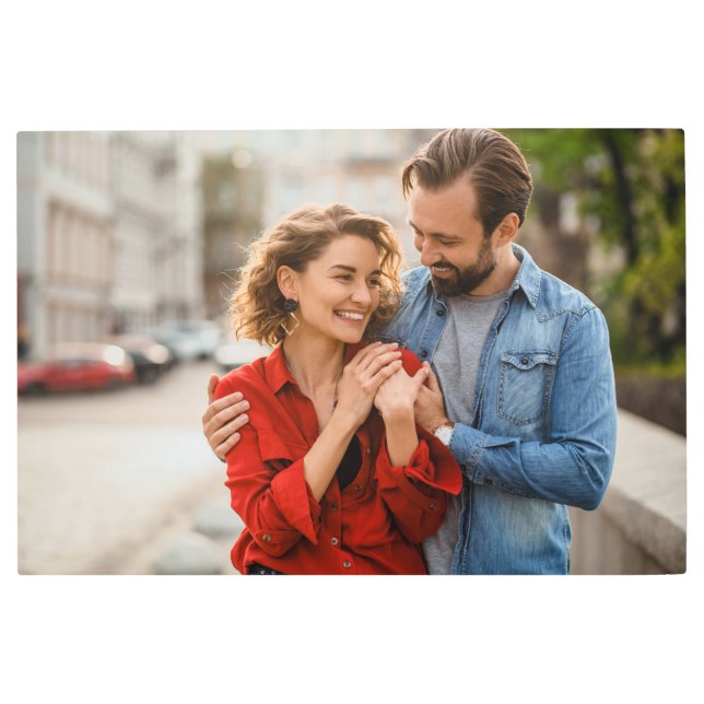 ホームカスタム用大事な行事あなたの写真ギフト任意の写真 メタルプリント (正面)