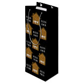 ホームカスタム賛美不動産仲介業者クライアントの ワインギフトバッグ (裏面アングル)