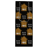 ホームカスタム賛美不動産仲介業者クライアントの ワインギフトバッグ (正面)