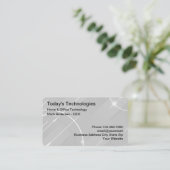 ホームカッコいいおよびオフィスのテクノロジサービス 名刺 (スタンド正面)