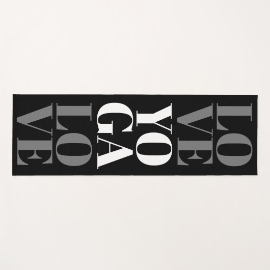 ホームカッコいいトレーニング用白黒ヨガマット ヨガマット (正面(横))