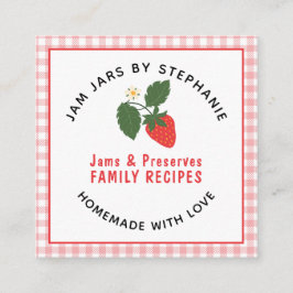 ホームカニングコテージフーズJams Preserve スクエア名刺