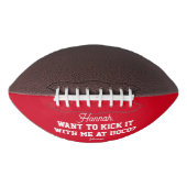 ホームカミングプロポーザルHOCO Promプロポーザルアイディア足 アメリカンフットボール (正面)