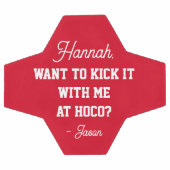 ホームカミングプロポーザルProposal Kick It With Me Hoco サッカーボール (フラット)