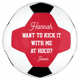 ホームカミングプロポーザルProposal Kick It With Me Hoco サッカーボール
