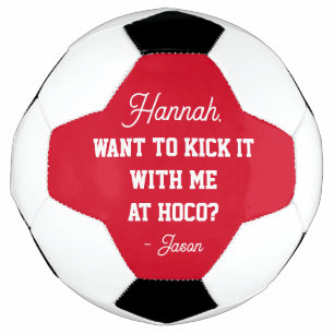 ホームカミングプロポーザルProposal Kick It With Me Hoco サッカーボール