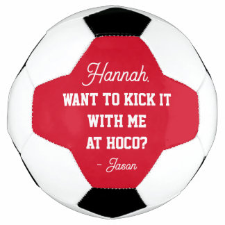 ホームカミングプロポーザルProposal Kick It With Me Hoco サッカーボール