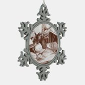 ホームカミングホームマーズ スノーフレークピューターオーナメント (左)