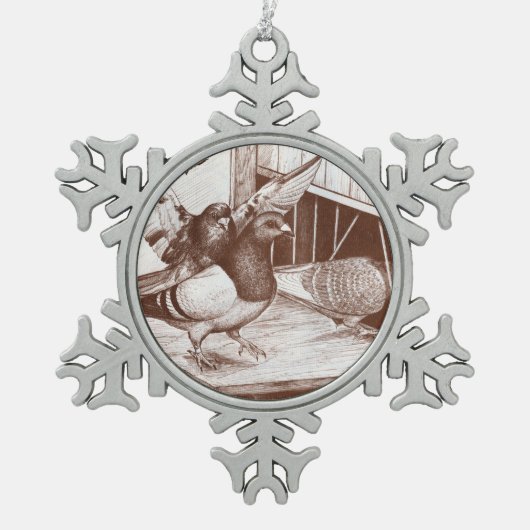 ホームカミングホームマーズ スノーフレークピューターオーナメント (正面)