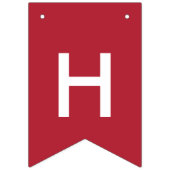 ホームカミング2017アメリカ国旗の色のタイポグラフィ バンティングフラッグ (第2の旗)