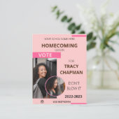 ホームカミング・クイーン選挙 マガジン投票 フライヤーテンプレート 招待状 (スタンド正面)