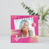 ホームカミング・クイーン ピンク インスタグラム テンプレート HOCO (スタンド正面)