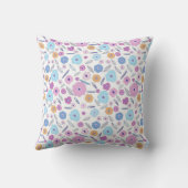 ホームカラフルデコ用フラワーコラージュ クッション (裏面)