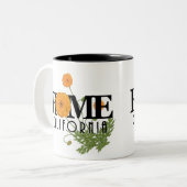 ホームカリフォルニアポピー11oz ツートーンマグカップ (正面左)