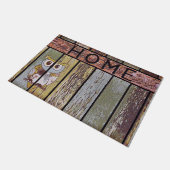 ホームカワイフクロウマット、動物愛好家ギフト ドアマット (アングル)