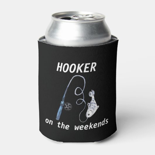 ホームカーオンザウィークエンドおもしろい魚釣り 缶クーラー (缶正面)