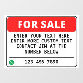 ホームカーカスタマイズゴントラック販売用の汎用 ウィンドウサイン (シート)