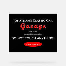 ホームカー整備士ガレージツ飛んでいるールアクリルサイン アクリルサイン