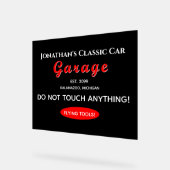 ホームカー整備士ガレージツ飛んでいるールアクリルサイン アクリルサイン (傾斜)